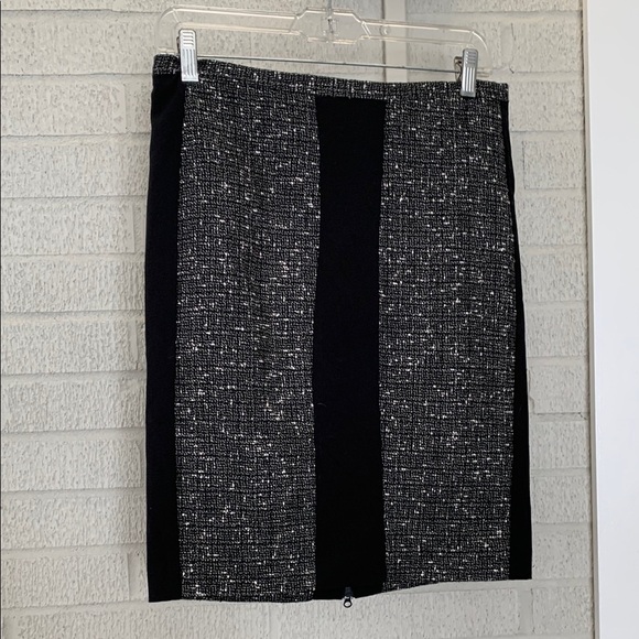 Narciso Rodriguez for Design Nation Women's 2 Black tweed Bodycon Pencil Skirt - Picture 1 of 10